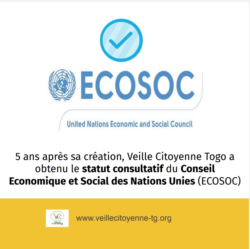 Statut consultatif du Conseil Économique et Social des Nations Unies (ECOSOC)